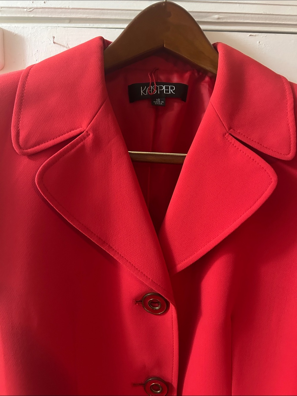 Kasper Women's Red Tailored Coat